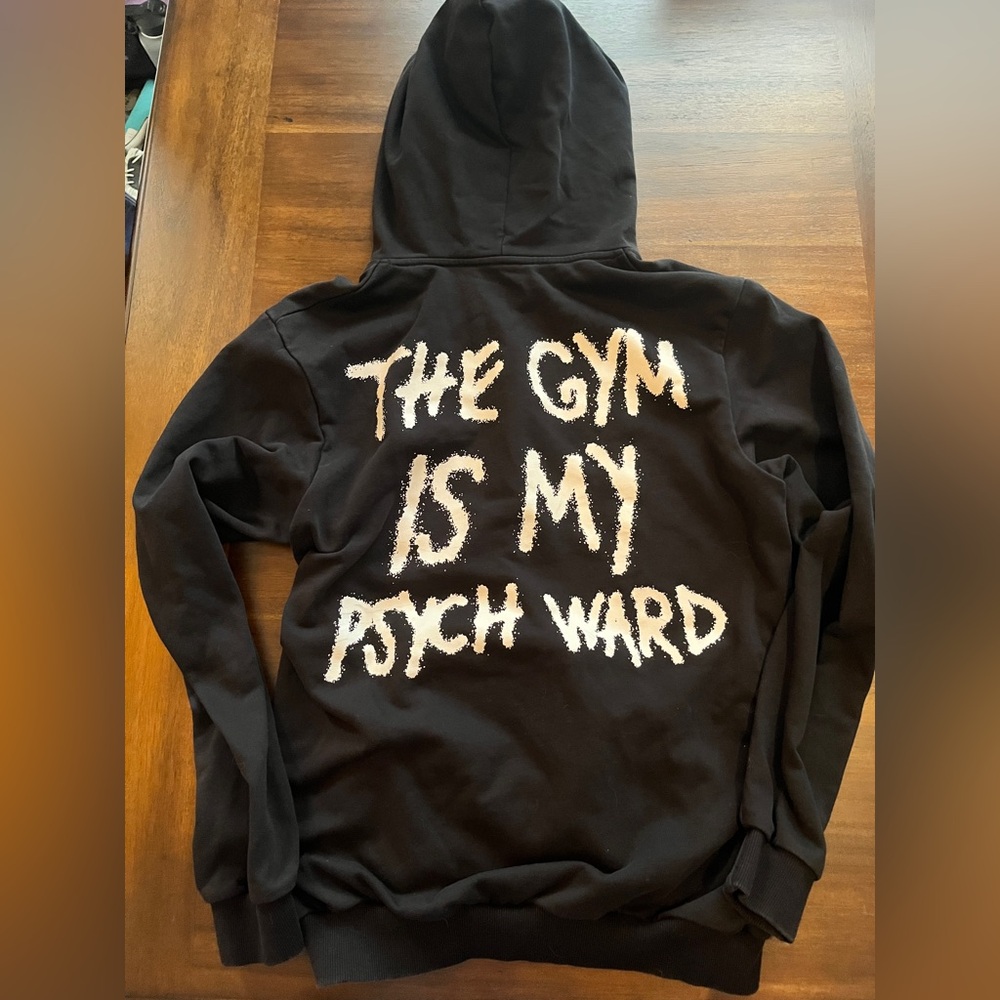 Kill Crew "The Gym Is My Psych Ward" Hoodie - Black - Size Medium